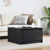 vidaXL Coffee Table Black Oak Engineered wood Medium Coffee Table