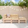 vidaXL Garden Lounge Set Natural Pine Solid Wood Large Modular