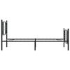 vidaXL Bed Frame Black Steel Twin Bed Frame Rectangular Traditional