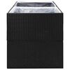vidaXL Garden Planter Black and Transparent