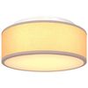 vidaXL Ceiling Lamp Taupe 30 x 13.5 cm fabric