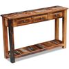 vidaXL Console Table Multicolor Reclaimed wood Large Console Table