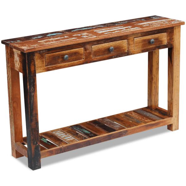 vidaXL Console Table Multicolor Reclaimed wood Large Console Table