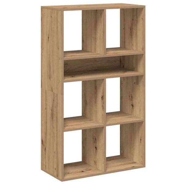 vidaXL Book Cabinet Artisan Oak Engineered Wood Tall Bookshelf Durable