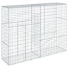 vidaXL Gabion Basket Silver Galvanized Iron Extra Large