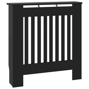 vidaXL MDF Radiator Cover Black 30.7"