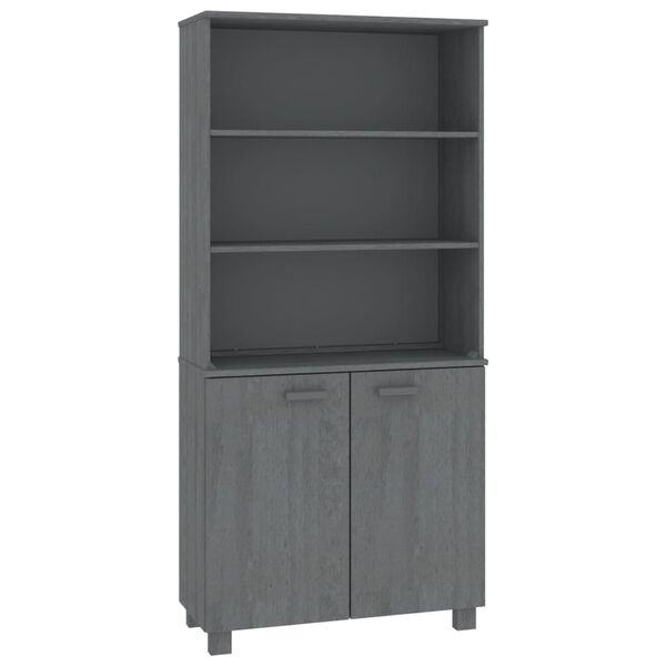 vidaXL Highboard HAMAR Solid Wood Pine Dark Gray