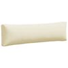 vidaXL Pallet Cushion Set of 2 Cream 100% Polyester 43.3 x 22.8 x 3.9 in