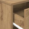 vidaXL Bedside Cabinet Set of 2 Artisan oak Engineered wood Medium