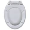 vidaXL Toilet Seats with Soft Close Lids 2 pcs Plastic White