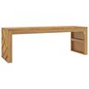 vidaXL Coffee Table 43.3x13.8x15.0" Solid Wood Teak
