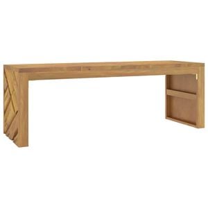 vidaXL Coffee Table 43.3x13.8x15.0" Solid Wood Teak