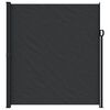 vidaXL Retractable Side Awning Black