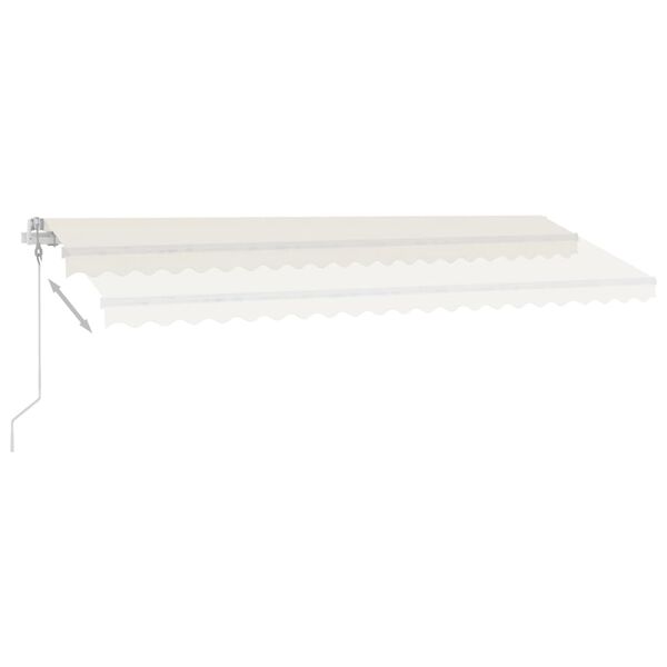 vidaXL Retractable Awning Cream