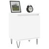 vidaXL Bedside Cabinet Set of 2 White Engineered Wood Medium