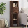 vidaXL Highboard Brown oak Engineered wood Medium Highboard