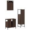 vidaXL Bathroom Furniture Set Brown oak