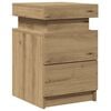 vidaXL Bedside Cabinet Set of 2 Artisan Oak Engineered wood