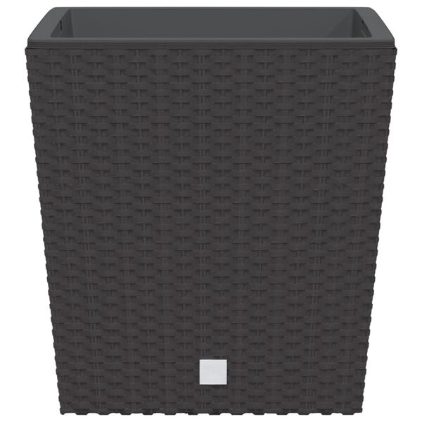 vidaXL Planter Brown Polypropylene Medium Removable Covers Planter