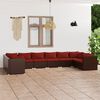 vidaXL Garden Lounge Set Brown