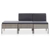 vidaXL Garden Lounge Set Grey