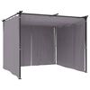 vidaXL Gazebo with Curtains 9.8x9.8' Anthracite Steel