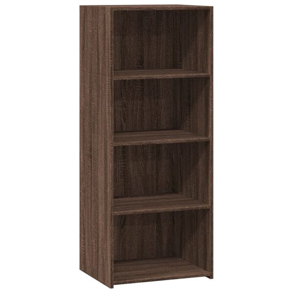 vidaXL Highboard Brown Oak Engineered Wood Medium Highboard