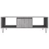 vidaXL Coffee Table Gray Sonoma Engineered wood, Iron Medium