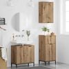 vidaXL Bathroom Furniture Set with Drawer with Shelf 3 pcs Artisan Oak