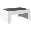 vidaXL Coffee Table White Engineered wood, Glass Medium Coffee Table