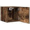 vidaXL Wall Mounted TV Cabinet Set of 4 Smoked oak Engineered wood Small