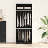 vidaXL Wardrobe Black oak 31.50 x 19.69 x 78.74 in Engineered Wood