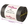 vidaXL Bin Bags 250 pcs Black 15.9 gal