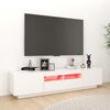 vidaXL TV Cabinet White Engineered wood 70.9 x 13.8 x 15.7 in TV Cabinet