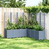 vidaXL Garden Planter Blue grey Polypropylene Large Garden Planter