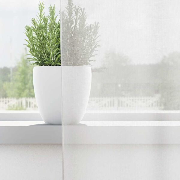 vidaXL Voile Curtains with Loops 2 pcs White 55.1x88.6"