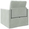 vidaXL Sofa Bed Light Grey 29.13 x 30.31 x 31.89 in Velvet