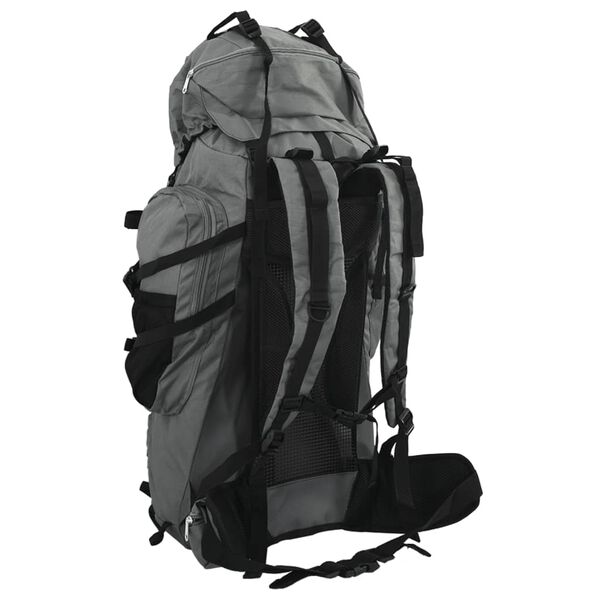 vidaXL Hiking Backpack Gray 26.4 galOxford Fabric