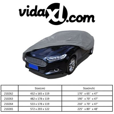 vidaXL Car Cover Nonwoven Fabric L