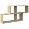 vidaXL Wall Shelf Sonoma Oak Engineered wood Medium Wall Shelf