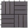 vidaXL Decking Tiles 20 pcs Gray Wash 11.8"x11.8" Solid Acacia Wood