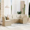 vidaXL Garden Sofa Set Beige