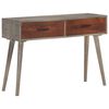 vidaXL Console Table Grey and honey brown