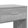 vidaXL Dressing Table Gray Sonoma Engineered Wood, Glass Medium