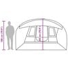 vidaXL Camping Tent Tunnel 5-Person Green Waterproof