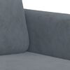 vidaXL Sofa Chair Dark Grey Velvet (100% polyester), Metal, Foam Single