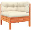 vidaXL Garden Sofa Set Wax Brown Solid Pine Wood Medium Modular