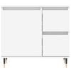 vidaXL Bathroom Cabinet White Engineered Wood Standard Adjustable Feet
