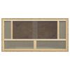 vidaXL Terrarium Brown Engineered wood, glass, steel 31.5 x 15.7 x 15.7 in