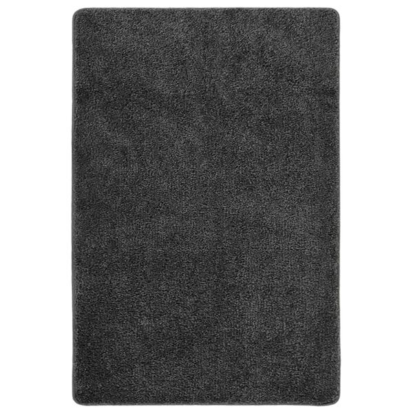 vidaXL Rug Dark grey 100% PP (Polypropylene) 55.1 x 78.7 in Rug